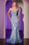 La Divine CC0688  Pearl and Crystal Strapless Fitted Dress