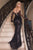 Feather Fitted Evening Dress La Divine CC2358