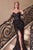 Feather Fitted Evening Dress La Divine CC2358