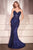 Strapless Beaded Fitted Gown La Divine CC398