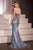 Strapless Beaded Fitted Gown La Divine CC398