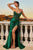 Strapless Fitted Satin Gown La Divine CC467