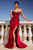 Strapless Beaded Fitted Gown La Divine CC475