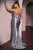 Strapless Beaded Fitted Gown La Divine CC475