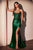 Strapless Beaded Fitted Gown La Divine CC475