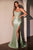 Strapless Beaded Fitted Gown La Divine CC475