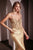 Crystal Satin Fitted Gown La Divine CC8879