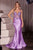 Crystal Satin Fitted Gown La Divine CC8879