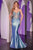 Crystal Satin Fitted Gown La Divine CC8879