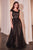 Asymmetrical A-Line Beaded Gown CD0238