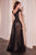 Asymmetrical A-Line Beaded Gown CD0238