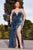 Curves Velvet Grecian Gathered  Corset Bridesmaid Evening Dress CD235C