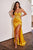 Daisy Embellished Satin Gown CD295