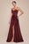 A-Line Satin Evening Dress with Pockets  CD337