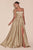 A-Line Satin Evening Dress with Pockets  CD337