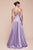 A-Line Satin Evening Dress with Pockets  CD337