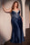 Beaded Embellished Satin Gown La Divine CD752C