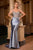 Crystal Embellished  Fitted Dress La Divine CD757