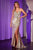 Strapless Fitted Metallic Gown La Divine CD760