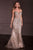 Crystal Embellished Gown with Overskirt La Divine CD763