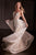 Crystal Embellished Gown with Overskirt La Divine CD763