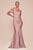 Off the Shoulder Fitted Gown CD790