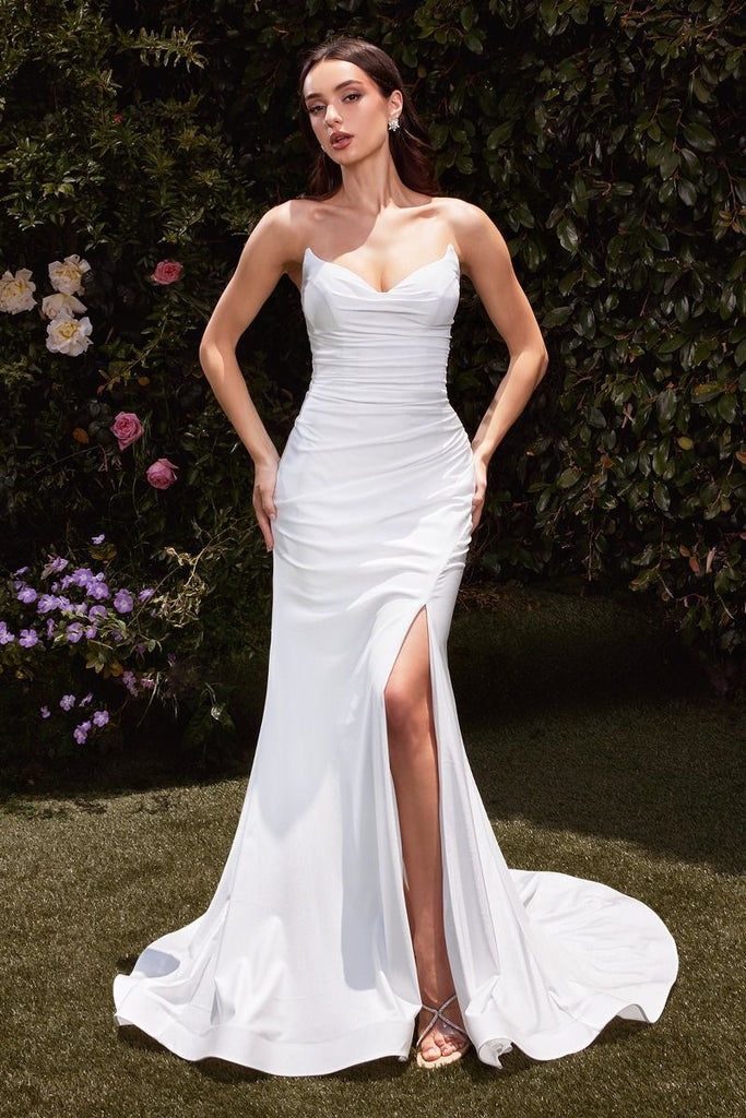 Strapless Satin Bridal Dress CD791W