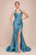 Satin Halter Prom Dress CD796A