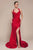 Satin Halter Prom Dress CD796B