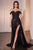 Lace and Satin Fitted Gown CD803