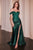 Lace and Satin Fitted Gown CD803