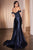 Lace and Satin Fitted Gown CD803