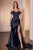 Lace and Satin Fitted Gown CD803