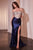 Off the Shoulder Satin Gown CD821