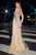 Fringe Embellished Mermaid Gown CD866