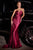 Strapless Prom Satin Dress CDS441