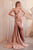 Strapless Prom Satin Dress CDS441