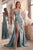 Strapless Prom Satin Dress CDS441