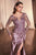 Long Sleeves Satin Evening Dress CDS505