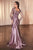 Long Sleeves Satin Evening Dress CDS505