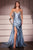 Strapless Micro Crystals Satin Gown La Divine CDS526