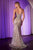 Sequin & Crystal Embellished Gown La Divine CM371