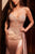 Crystal Fitted Beaded Gown La Divine CM377