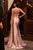 Crystal Fitted Beaded Gown La Divine CM377