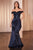 Off the Shoulder Satin Gown CR877