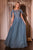 Chiffon Dress with  Capelet Long Gown Mother of the Bride Cinderella Divine HT101