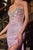 Fit & Flare Beaded Corset Gown J4305