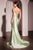 Strapless Fitted Satin Gown KV1118