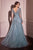 Andrea and Leo Couture MA108  Long Sleeves Tulle Gown