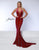 Johnathan Kayne 3074 Halter Neckline Velvet Gown